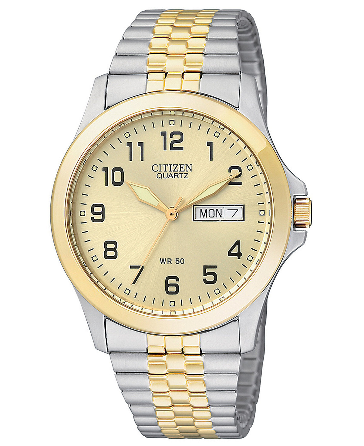 Citizen Quartz stretch band two tone BF0574-92P
