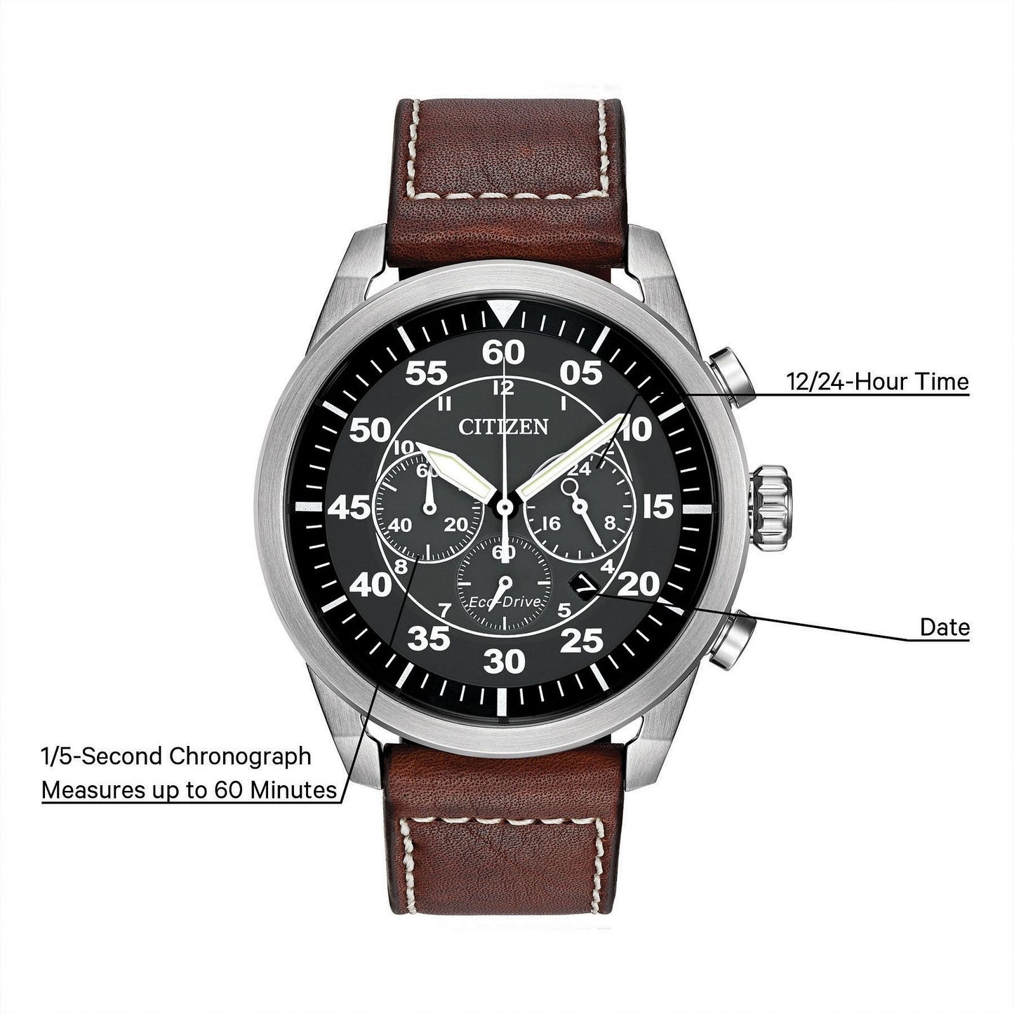 Citizen Avion CA4210-24E Brown Strap
