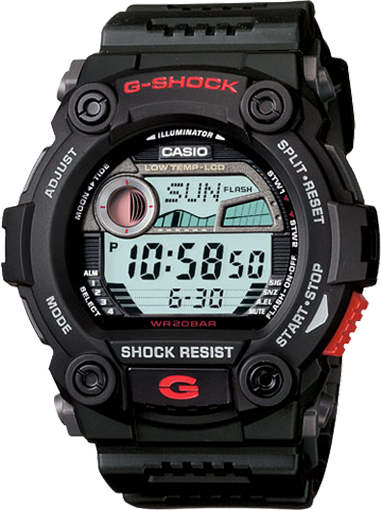 Casio Men's G-Shock Rescue Digital Sport Black Resin Watch G7900-1