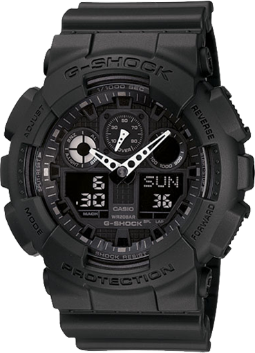 Casio GA1001A1 G-Shock X-Large G Ana-Digi Mens Watch (Black/Resin Strap)