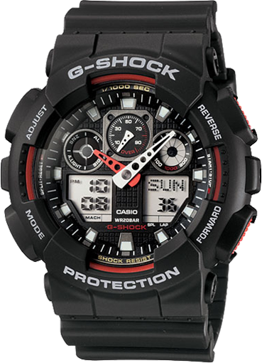 Casio Men s G Shock X Large Analog Digital Sports Watch GA100 1A4 Monica Jewelers