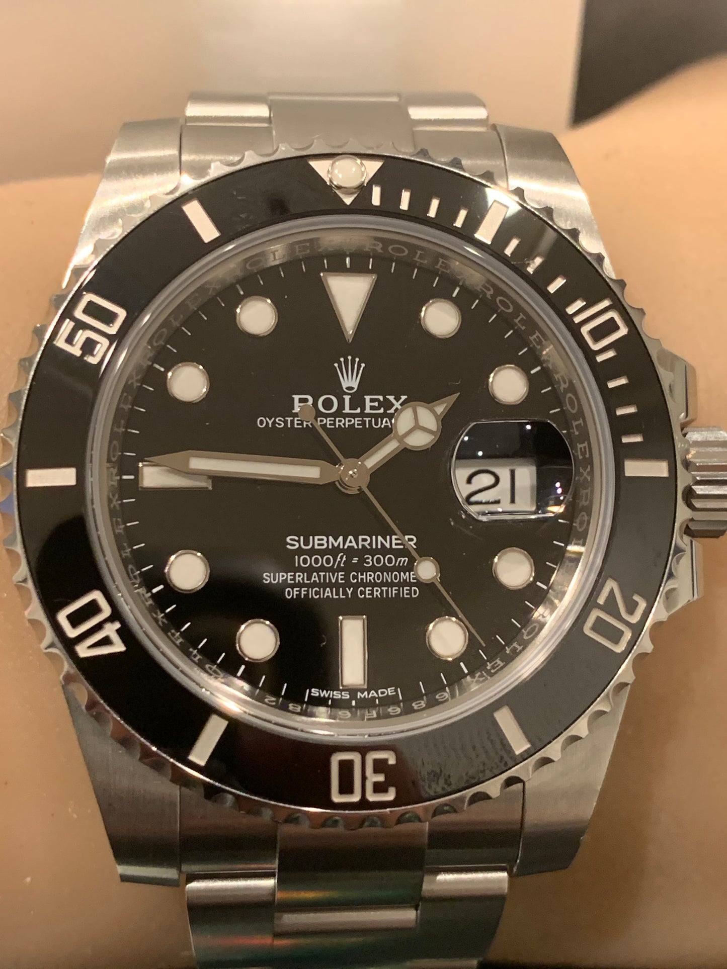 Rolex 116610LN Stainless Steel Submariner 40mm Black Dial Ceramic