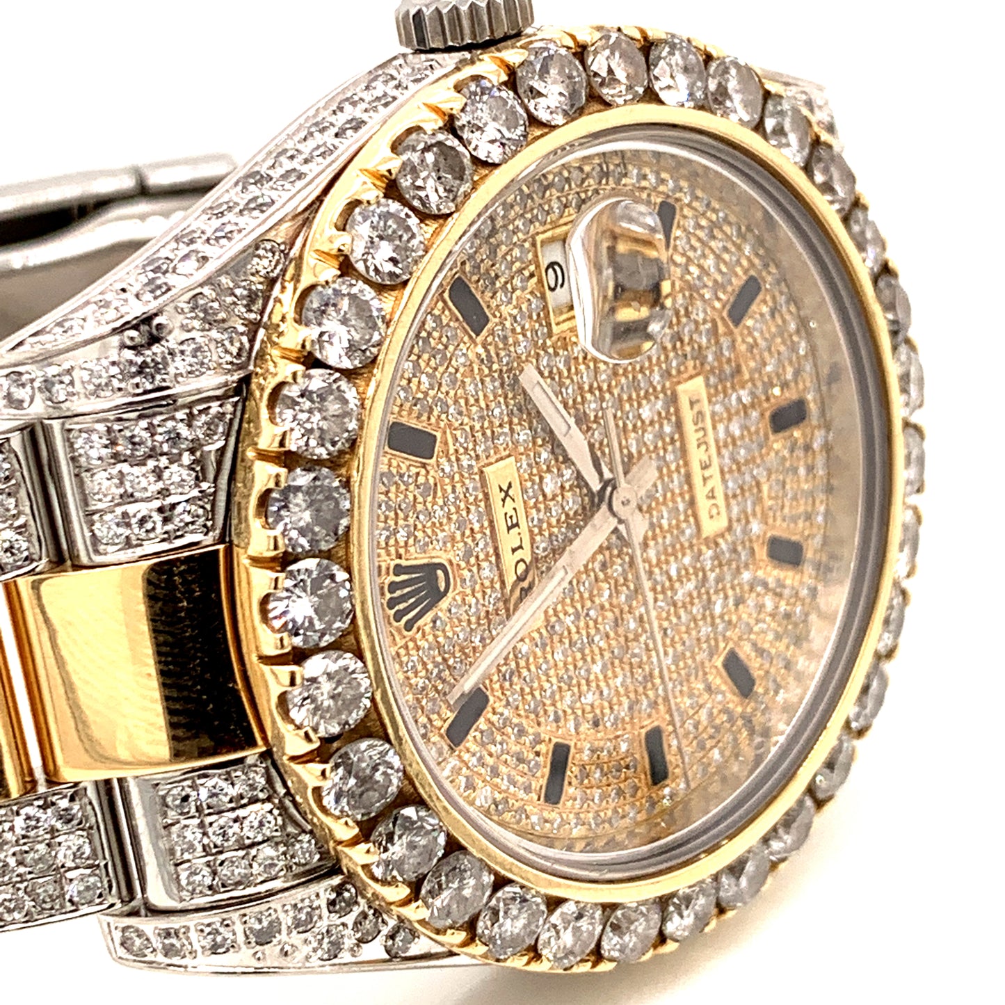 Rolex 116334 Datejust II 18k Stainless Steel 41mm Iced out