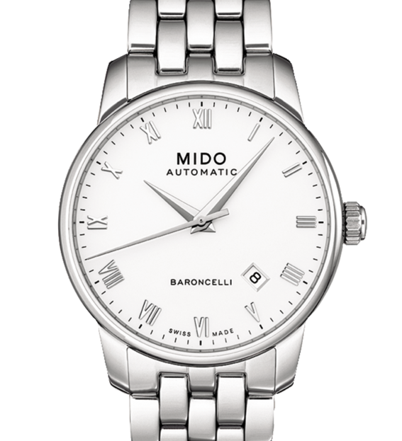 Mido Baroncelli Automatic White Dial Stainless Steel Men's Watch M86004261