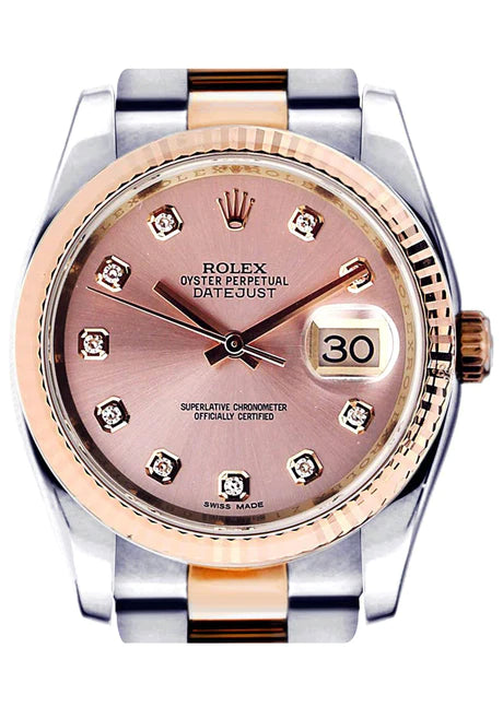 Jeg var overrasket pensum Udsøgt Rolex Datejust | Rose Gold | 36 Mm – Monica Jewelers
