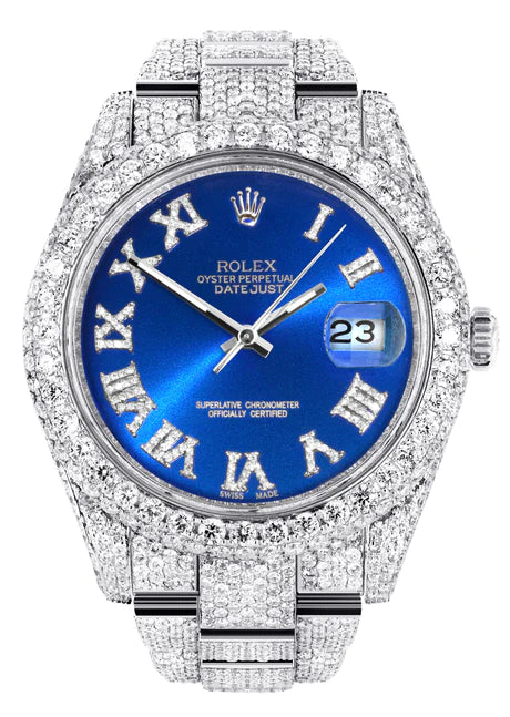 Rolex iced out men Clearance