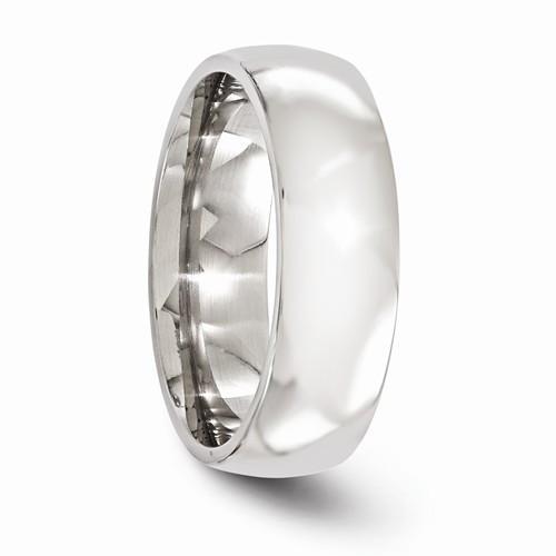 Edward Mirell Titanium Polished Band - 7mm - AydinsJewelry
