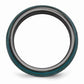 Edward Mirell Black Ti Domed Anodized Teal Ring - 6mm - AydinsJewelry
