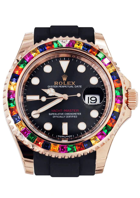 Rolex yacht master rubber strap rose gold Clearance