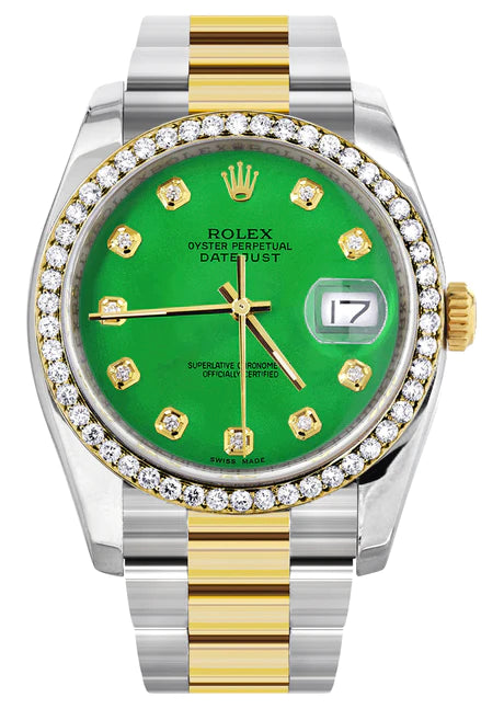 New Style, Diamond Gold Rolex Watch For Men, 36Mm