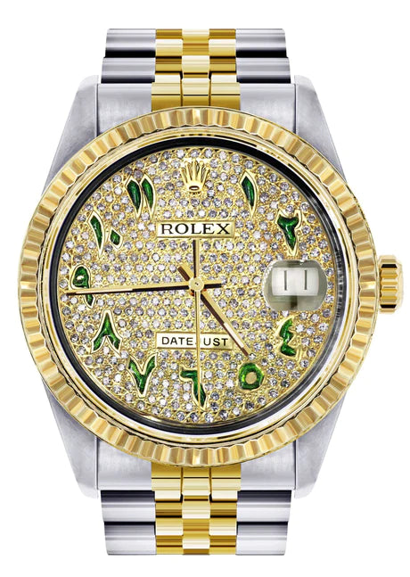 Rolex Datejust Diamond Dial 36MM Two-Tone Jubilee Ref# 16233 –