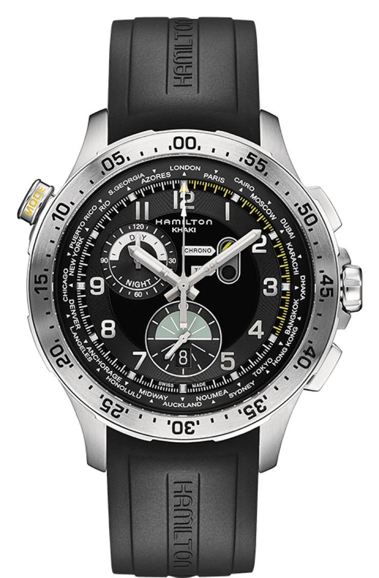 Hamilton Khaki Aviation Worldtimer Chrono Quartz - H76714335