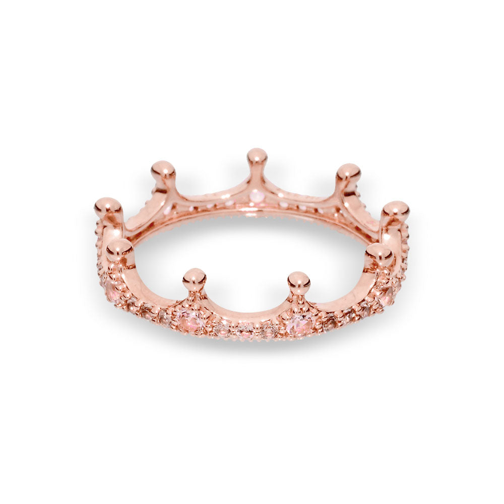 Pink Sparkling Crown Ring