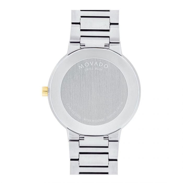 Movado Modern Classic Men's Two-Tone 39.2mm Gold Pvd Finish 0607120