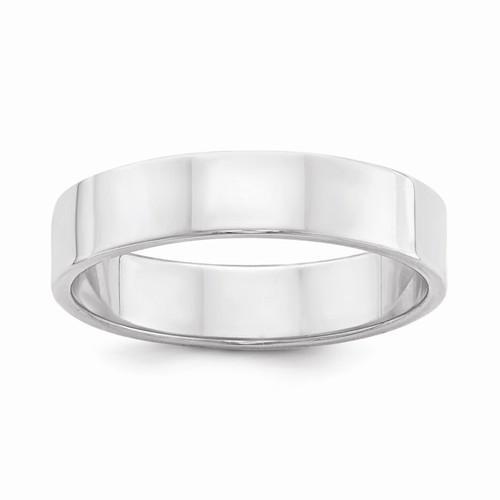 Sterling Silver 5mm Flat Band - AydinsJewelry