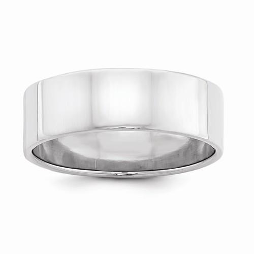 Sterling Silver 7mm Flat Band - AydinsJewelry