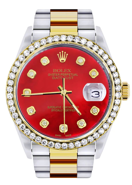 Mens red rolex Clearance
