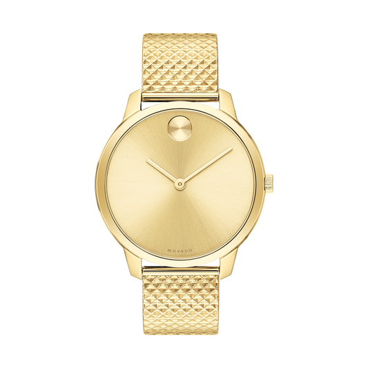 Movado Bold 35mm Women s Thin Pale Gold 3600598 Monica Jewelers