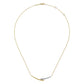 Gabriel & Co. 14K Yellow-White Gold Bujukan Diamond Bar Necklace .18CTW