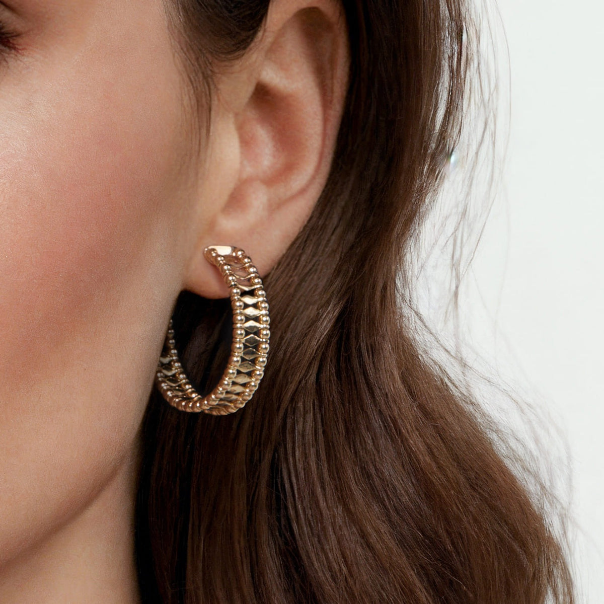 Gabriel & Co. 14K Yellow Gold Bujukan Classic Hoop Earrings in 30mm