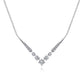 Gabriel & Co. 14K White Gold Diamond Chevron Necklace .42CTW