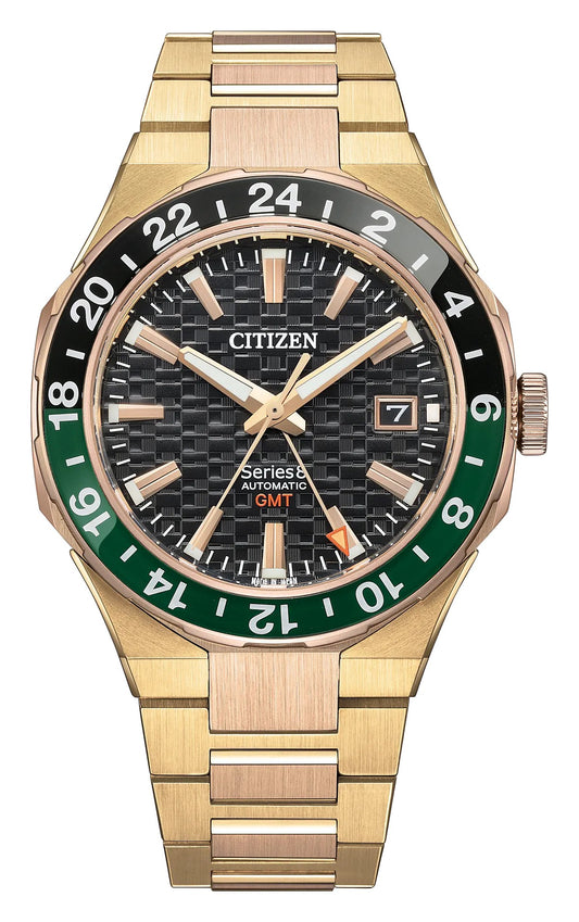Citizen Series8 880 GMT Black Dial Stainless Steel Bracelet NB6033-51E NB603351E