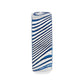 EARL Blue Domed Brushed Damascus Steel Men’s Wedding Band with Vivid Etched Design - 6mm & 8mm