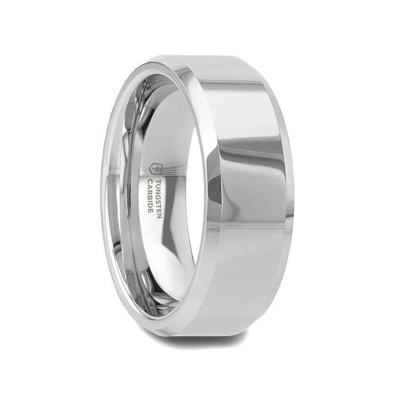 CORINTHIAN Beveled Tungsten Carbide Ring - 4mm - 12mm - 6mm