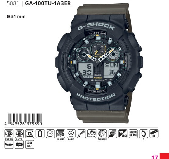 Casio G-Shock GA-100TU-1A3