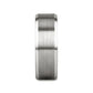PETERSBURG Brushed Center White Tungsten Ring with Beveled Edges - 4mm - 10mm