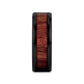 YUKON Beveled Black Ceramic Ring with Black Walnut Wood Inlay - 4mm - 12mm - 8mm