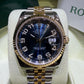 Rolex Datejust 18k/ss Jubilee Blue Arabic Numerals Concentric  116233