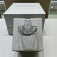 2.00 CTW Radiant-Style Composite Diamond Twist Halo Wedding Set in 14K White Gold – 0.53 CT Center