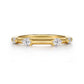 Gabriel & Co. 14K Yellow Gold Diamond Wedding Band 1/4CTW
