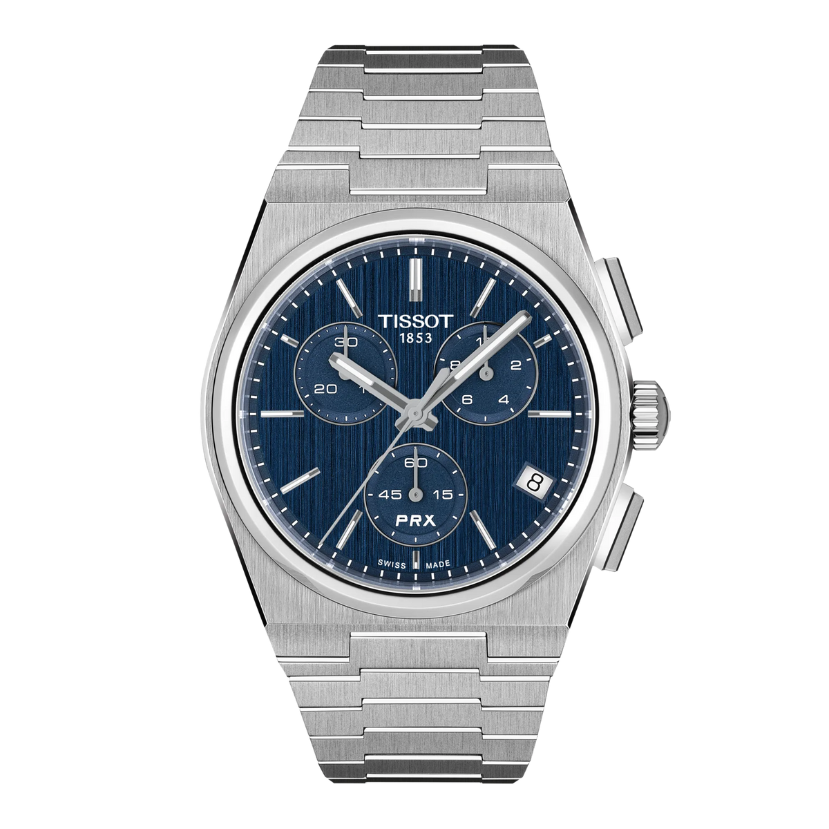 Tissot PRX 41mm Chronograph T137.417.11.041.00 Blue Dial Stainless Steel Quartz — official product image