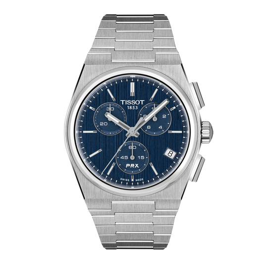 Tissot PRX 41mm Chronograph T137.417.11.041.00 Blue Dial Stainless Steel Quartz — official product image