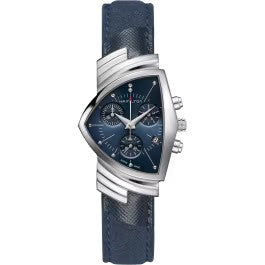 Hamilton Ventura Chrono Quartz - Dial color:Blue - H24432941