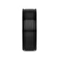 TURNER Flat Brushed Finish Center Black Tungsten Carbide Wedding Band with Dual Offset Grooves and Polished Edges - 6mm 