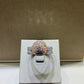 14K Two-Tone Double Halo Diamond Wedding Set | Rose & White Gold .96ctw .25ctr