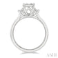1/2 Ctw Fusion Baguette and Round Cut Diamond Engagement Ring in 14K White Gold