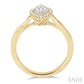 1/3 Ctw Marquise Shape Round Cut Diamond Lovebright Ring in 14K Yellow and White Gold