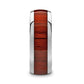 MUKWA Tungsten Carbide Polished Finish Men’s Domed Wedding Band with Padauk Wood Inlay - 8mm
