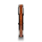 KHAYA Tungsten Band with Polished Bevels and Real Hardwood Mahogany Inlay - 4mm