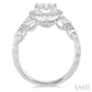 5/8 Ctw Diamond Lovebright Engagement Ring in 14K White Gold