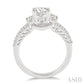 1/2 Ctw Diamond Semi-Mount Engagement Ring in 14K White Gold