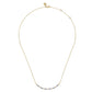 Gabriel & Co. 14K Yellow Gold Curved Bujukan Bar Diamond Necklace 1/3CTW