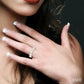 1 Ctw Jointed Circular Mount Lovebright Diamond Cluster Band in 14K Yellow and White Gold