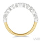 1 Ctw Jointed Circular Mount Lovebright Diamond Cluster Band in 14K Yellow and White Gold