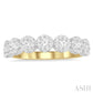 1/2 Ctw Jointed Circular Mount Lovebright round Cut Diamond Band in 14K Yellow and White Gold