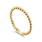 Gabriel & Co. 14K Yellow Gold Bujukan Beaded Stackable Ring sz6.5